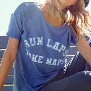 NWOT Offline by Aerie graphic tee in blue. Size Medium.